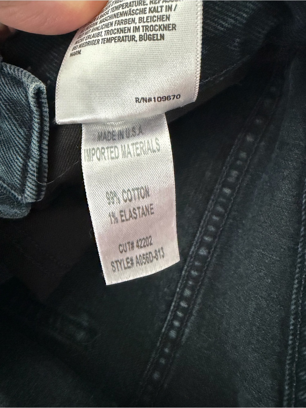AGOLDE Black Denim Jeans - Classic Straight Fit. Size 28. - Picture 3 of 4
